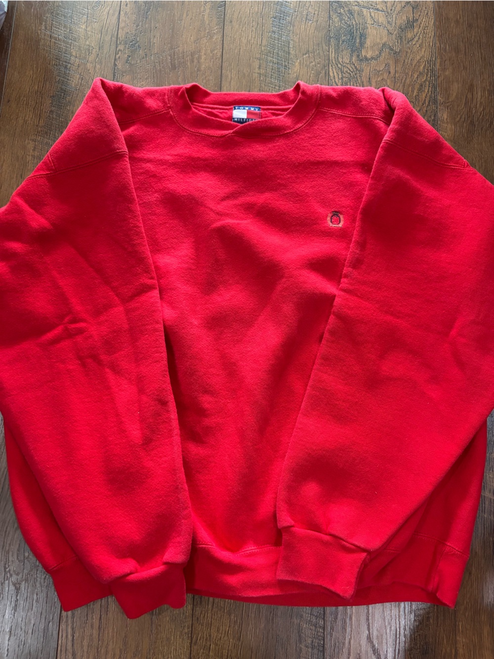 Tommy Hilfiger Red Crewneck Y2K xl